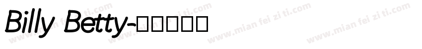Billy Betty字体转换